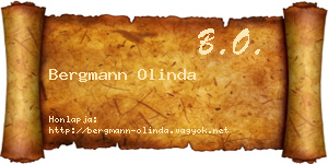 Bergmann Olinda névjegykártya